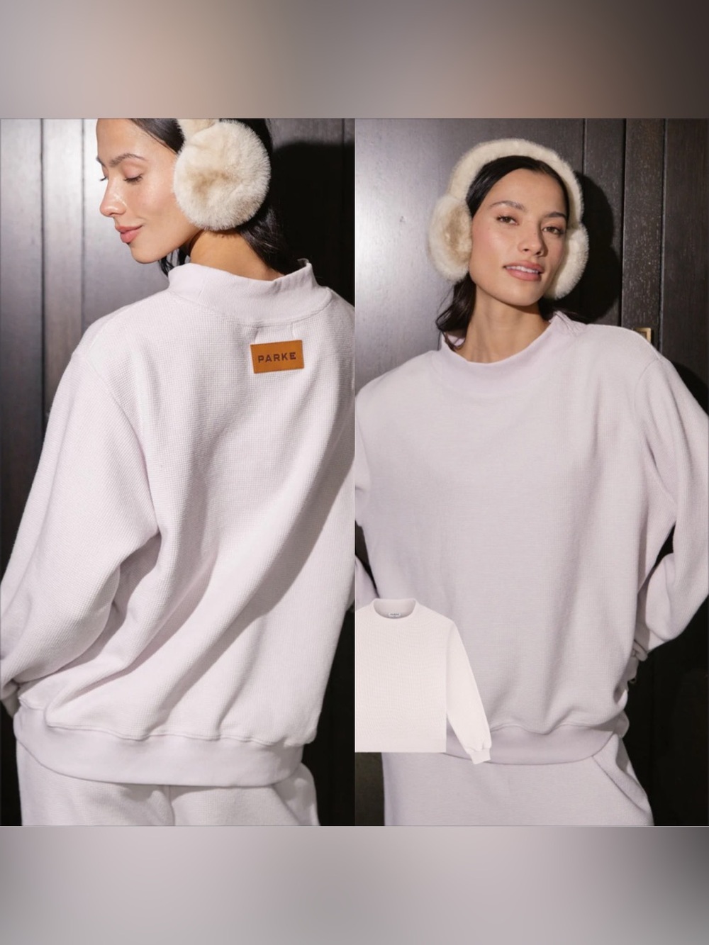 Parke Waffle Mockneck Pullover